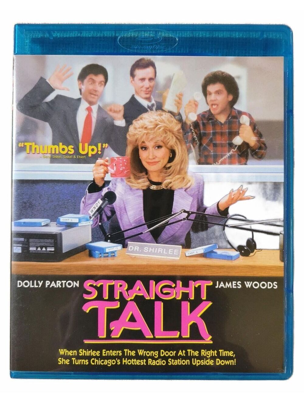 Straight Talk - (1992) Blu-ray Dolly Parton James Woods Excellent Condition!